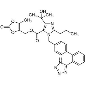 Olmesartan Medoxomil CAS 144689-63-4 Kemurnian >99,5% (HPLC) Pabrik API