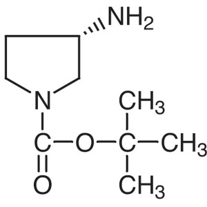 (S)-(-)-1-Boc-3-aminopyrrolidiini CAS 147081-44-5 Puhtaus > 98,0 % (GC) ee > 98,0 % Tehdas
