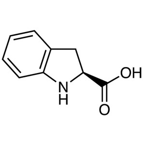 (S) -(-)-Indoline-2-Asid Carboxylic CAS 79815-20-6 Purdeb >98.5% (HPLC) Ffatri Erbamine Perindopril Canolradd Ansawdd Uchel