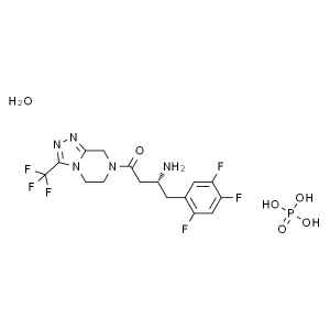 Sitagliptinphosphat-Monohydrat CAS 654671-77-9 Reinheit >99,0 % (HPLC) API-Fabrik Hohe Qualität