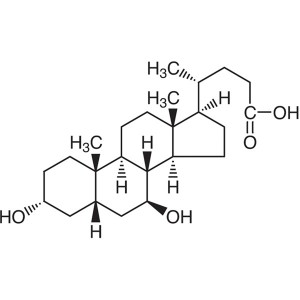 Ursodeoxycholic Acid (UDCA) CAS 128-13-2 Kev Ntsuam Xyuas 99.0 ~ 101.0%