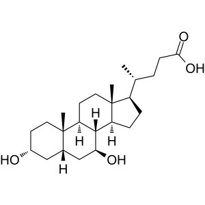 Ursodeoxycholsyre (UDCA) CAS 128-13-2-analyse 99,0~101,0%