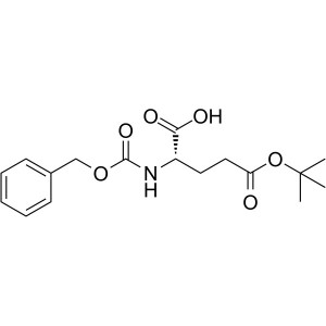 Z-Glu(OtBu)-OH CAS 3886-08-6 ZL-glutamīnskābes γ-terc-butilestera tīrība >98,5% (HPLC)