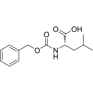 Z-Leu-OH CAS 2018-66-8 N-Cbz-L-Leucine ריינקייַט >98.5% (ה) פאַבריק