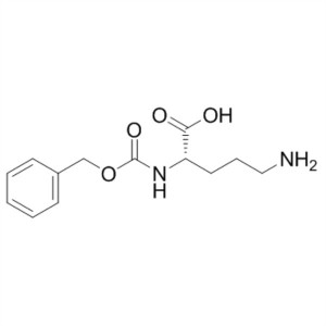Z-Orn-OH CAS 2640-58-6 Na-ZL-Ornithine Suiwerheid >98.0% (HPLC)